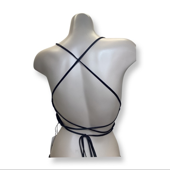 O.L.M. Peep hole satin strap top - Picture 3 of 4